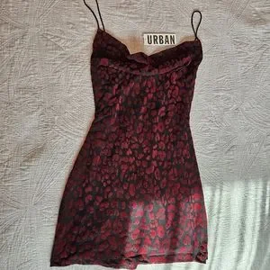 strapless open back dress Cantana Maxi Dress in Black with Red Rosette main image 0